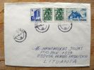 Cover Sent From Romania To Lithuania , 1994, Motel, Braila - Briefe U. Dokumente