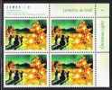 Canada MNH Scott #1924 Upper Right Plate Block $1.05 Building A Snowman In The Country - Christmas - Números De Planchas & Inscripciones