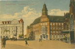 Gelsenkirchen, Bahnhofplatz Und Postamt, Um 1920 - Gelsenkirchen