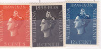 PAYS BAS N° 309/311 40E ANNIVERSAIRE DU COURONNEMENT DE LA REINE WILHELMINE NEUF SANS CHARNIERE - Unused Stamps