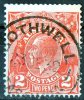 Australia 1931 King George V 2d Red C Of A  Wmk - BOTHWELL TASMANIA PM - Gebraucht