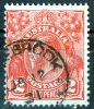 Australia 1926 King George V 2d Red Small Multiple Wmk - COLEBROOK TASMANIA PM - Used Stamps