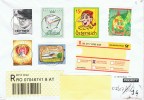 A Österreich 2003 Mi 2404-07 2412-13 Brief - Lettres & Documents