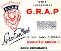 Buvards Vin Grap G.R.A.P. - Licores & Cervezas