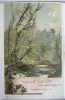 CPA LITHO CHROMO Precurseur GRUSS Illustrateur Mailick Paysage Lune Dorée 1901 Timbre REICH Cachet Echternach - Mailick, Alfred