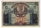 BILLETE DE 50 PESETAS DE 1907  - EXCELENTE ++ - 50 Peseten