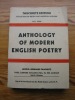 Anthology Of Modern English Poetry - Tauchnitz Edition Leipzig Vol.5000 1931 -  282 Pages - Lyrik/Theater