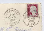1960--cachet Manuel --02-QUESSY-CITE--Aisne Sur Marianne De Decaris Le Tout Sur Carte Postale - Manual Postmarks