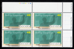 Canada MNH Scott #1961 Upper Right Plate Block 48c United Nations Teacher's Day - Plate Number & Inscriptions