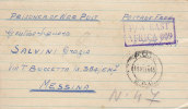 PRIGIONIERI DI GUERRA / MESSINA - Cover_Lettera - Viaggiata 11.12.1945 - Marcophilie