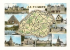 Cp, Carte Géographique,  La Sologne, Voyagée 1964 - Landkarten