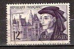 Timbre France Y&T N°1034 (1) Obl.  Jacques Coeur. 12 F. Violet Foncé. Cote 1,90 € - Usati