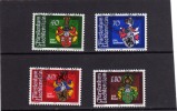 LIECHTENSTEIN 1980 COATS OF ARMS OF PREFECTS - STEMMI DEI PREFETTI LANDAMMANNI SERIE COMPLETA FDC - Oblitérés