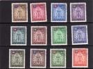 LIECHTENSTEIN 1976 SERVICE PALACE OF A GOVERNMENT VADUZ - SERVIZIO PALAZZO DEL GOVERNO SERIE COMPLETA USED - Official