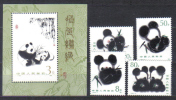 PRChina Mi 2009-2012 + Bl 35 Panda  Bear  1985 MNH - Neufs