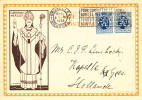 488/19 -  Entier Carte Illustrée Mercier + TP Lion Héraldique BRUXELLES 1933 Vers Hollande - Illustrated Postcards (1971-2014) [BK]