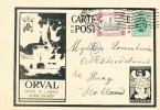 493/19 -  Entier Carte Illustrée Orval Avec Ange + TP Termonde ANTWERPEN 1929 Vers Den Haag NL - Cartes Postales Illustrées (1971-2014) [BK]