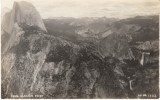 Yosemite CA California, Waterfall From Glacier Point C1910s Vintage Real Photo Postcard, R.P. No.1332 - Yosemite