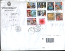 San Marino 2005 Busta FDC Con Artisti - 300 Nascita Papa Clemente XIV -Autoadesivo-Natale - Gebraucht