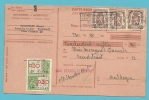 715 (x3) (kleine Leeuw) Op Ontvangkaart/Carte-récépissé Met Stempel BRUXELLES - 1935-1949 Kleines Staatssiegel