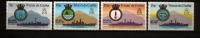 Tristan Da Cunha 1977 N° 215 / 8 ** Armoiries, Vaisseaux, Bateaux De Guerre, London, Jaguar, Eskimo, Naiad, Elan - Tristan Da Cunha