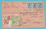 426 (x3) (kleine Leeuw) Op Ontvangkaart/Carte-récépissé Met Stempel JETTE - 1935-1949 Kleines Staatssiegel