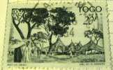 Togo 1947 Trees And Village 20f - Used - Autres & Non Classés