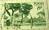 Togo 1947 Trees And Village 15f - Used - Autres & Non Classés