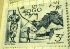 Togo 1947 Drummer And Village 3f - Used - Otros & Sin Clasificación