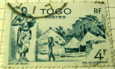 Togo 1947 Drummer And Village 4f - Used - Autres & Non Classés