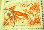 Togo 1947 Antelopes 10f - Used - Otros & Sin Clasificación