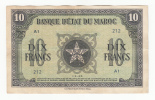Morocco 10 Francs 1943 VF++ CRISP P 25 - Marocco