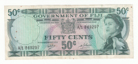 FIJI 50 CENTS 1969 VF P 58a  58 A - Fiji