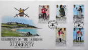 Alderney 1985  MILITARY UNIFORMS.  MiNr. 23-27 FDC ( Lot 945 ) - Alderney