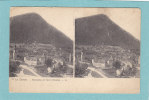 LA SUISSE  -   Panorama De Coire  ( Grisons )   -   CARTE PRECURSEUR  STEREO  - - Stereoscope Cards