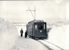 Chemin De Fer Rolle-Gimel, Train à Essertines Hiver 1901 Retirage BVA 12 RG (109) - Rolle
