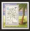 Tuvalu 1987 N° BF 27 ** Fougères, Flore Spécifique, Psilotum Nudum, Palmier, Mer - Tuvalu