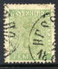 SWEDEN 1858 5 öre Yellow-green, Fine Used. SG 6b, Michel 7b. - Gebraucht