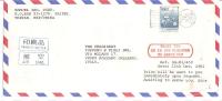 57657)lettera Aerea Cinese Con Un Valore + Annullo - Used Stamps