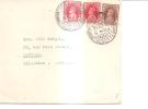57662)lettera Indiana Con 3 Valori + Annullo - Used Stamps