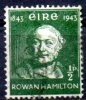 IRELAND 1943 Centenary Of Announcement Of Discovery Of Quaternions. - Sir William Rowan Hamilton 1/2d. - Green  FU - Gebraucht