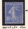 FRANCE N°279 10C BLEU TYPE SEMEUSE MOITIE DU BRAS  NEUF SANS CHARNIERE - Unused Stamps