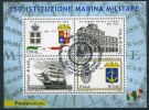 2011 Italia, Foglietto "Marina Militare" Con Annullo Ufficiale - 2011-20: Usati