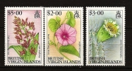 Iles Vierges Virgin 1991 N° 685 / 7 ** Fleurs, Courant, Ipomoea Pes-caprae, Cephalocereus Royenii, Eulophia Alta - Britse Maagdeneilanden