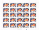 Polynésie Française / Tahiti - Coquillages De Polynésie - Feuille De 25 Timbres / 697 / 20/03/1996 - Neuf - Unused Stamps