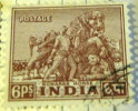 India 1949 Konarak Horse 6p - Used - Gebraucht