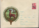 Romania-Postal Stationery Cover 1968-Doe;Biche;Hirschkuh- Unused - Selvaggina