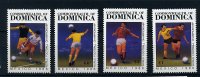 Dominique ** N° 890 à 893 - "Mexico 86" Coupe Du Monde De Foot - Dominique (1978-...)