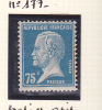 FRANCE N° 177 75C BLEU TYPE PASTEUR PAPIER GRIS NEUF SANS CHARNIERE - Unused Stamps