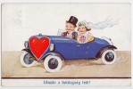 P CHILDREN  JUST Married In A Ride By Car  WSBS Nr. 7289/2 OLD POSTCARD - Wills, John